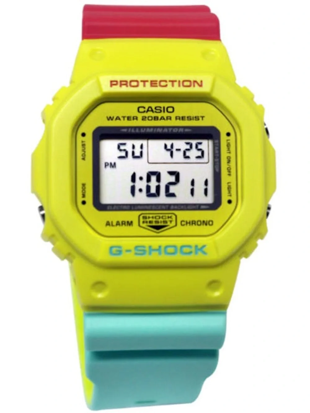 New🌟 Casio G-Shock Dw-5600cma-9dr Adventure Ready - Bold Yellow & Multi-Color